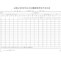 갑종근로(퇴직)소득세월별원천징수대사표 갑종근로(퇴직)소득세월별원천징수대사표